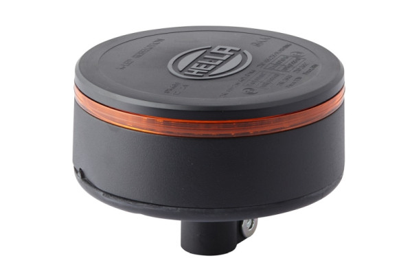 HELLA LED-Rundumkennleuchte, K-LED Rebelution, 12/24V, gelb, Rohrstutzen, flexibel, 2RL 455 256-011