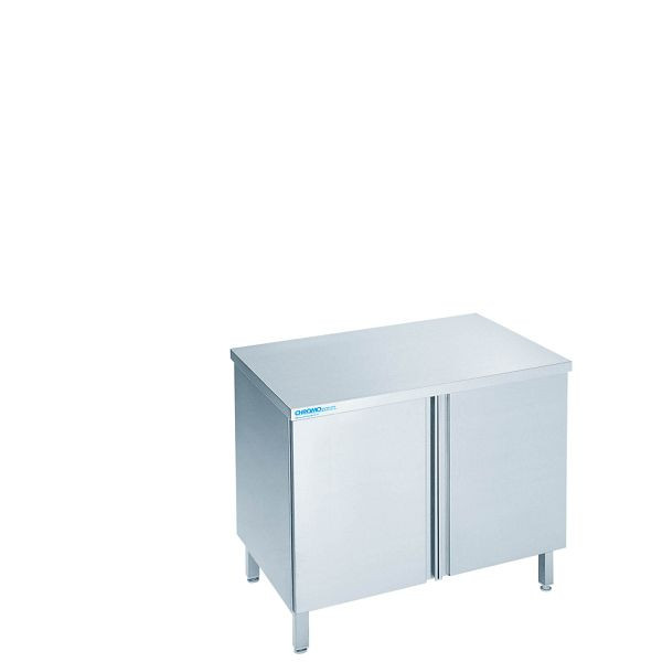 CHROMOnorm Arbeitsschrank mit Flügeltüren, Tiefe 700mm, Tischplatte allseits abgekantet, SF0708A0000