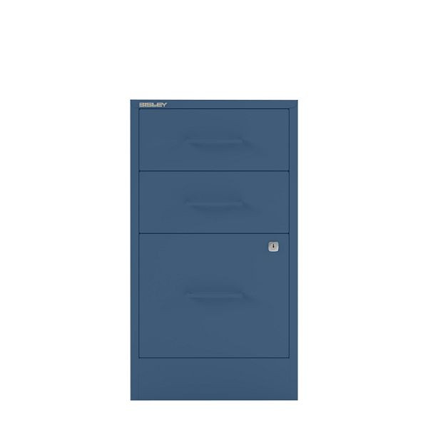 Bisley Home Filer, 2 Universal-, 1 HR-Schublade, Stahlgriff, 639 oxfordblau, PFA3SH639