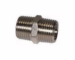 Riegler Doppelnippel R 3/8 außen, R 3/8 außen, SW 22, 100835, 4047322220538
