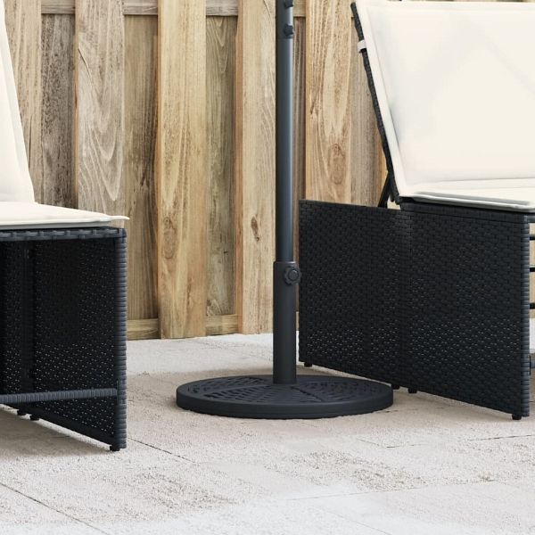vidaXL Sonnenschirmständer für Ø38/48 mm Mast 12 kg Rund, 4007983