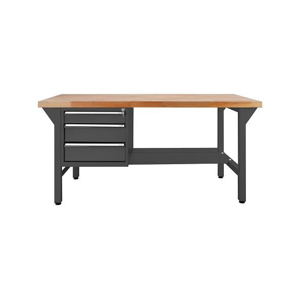 ADB "CONVEX" Werkbank mit Schubladenbox 3 Schubladen 1500 (anthrazit), 42698