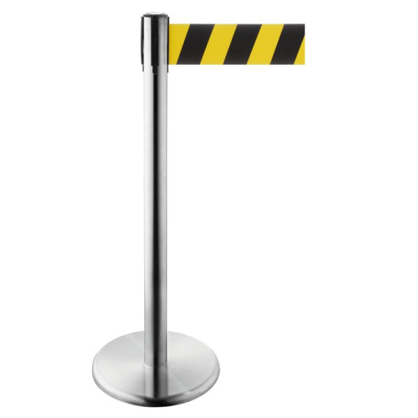 Stein HGS Personenleitsystem 'P-Line Harmony' aus Edelstahl, breites Gurtband, schwarz/gelb, 3,8 m, 65862.0010