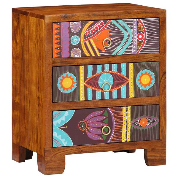 vidaXL Sideboard Mehrfarbig 50x35x60 cm Massivholz Akazie, 4016501