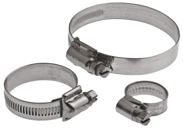 GEKA ABA Schlauchschellen "W5", 8-14mm x 9mm breit 1.4436 DIN 3017, VE: 50 Stück, 79.4001