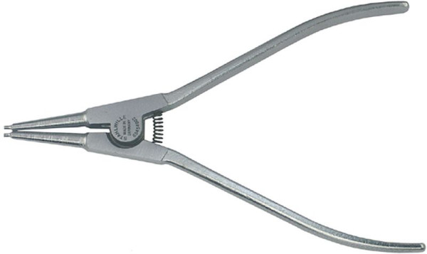 STAHLWILLE Sicherungsringzange für Außenringe Nr.6545 Größe A 0 Länge 140 mm Spitzen-⌀ 0,9 mm Kopf mattverchromt Griffe verchromt kariert, 65454000