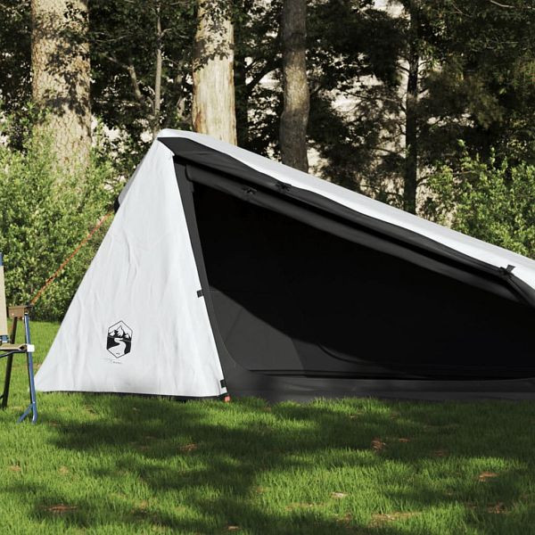 vidaXL Tunnel-Campingzelt 1 Person Weiß Verdunkelt Wasserdicht, 94611