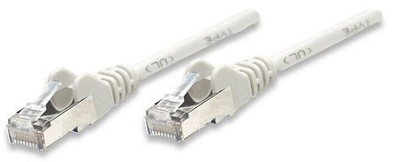 INTELLINET Netzwerkkabel, Cat5e, SF/UTP, CCA, RJ45-Stecker/RJ45-Stecker, 0,5 m, grau, 329989