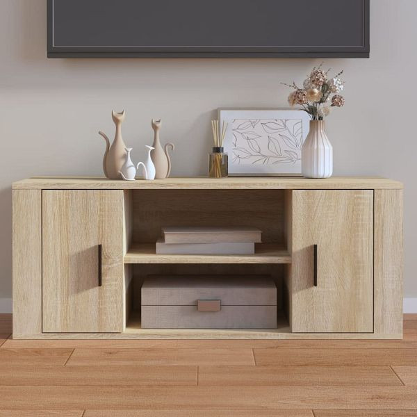 vidaXL TV-Schrank Sonoma-Eiche 100x35x40 cm Holzwerkstoff, 823094