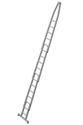 Krause Steckleiter aus Aluminium, 4-teiliges Set, 17 Sprossen, 307666