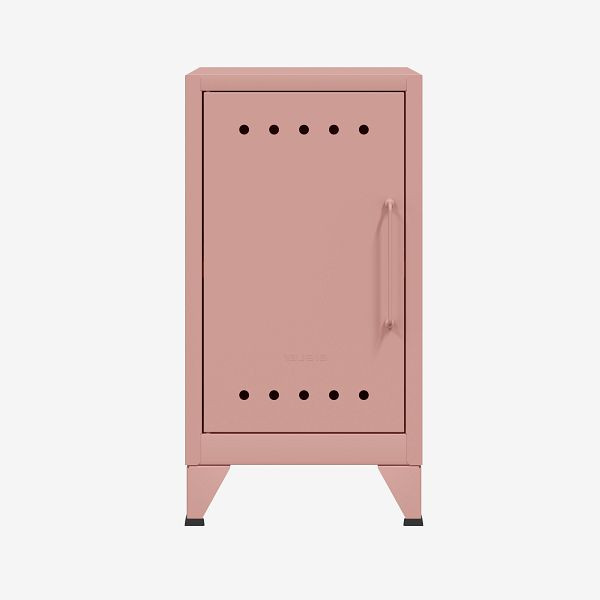 Bisley Fern Mini Ablageschrank, linksseitig öffnend, mit festem Fachboden, pastellpink (620), FERMINLH620