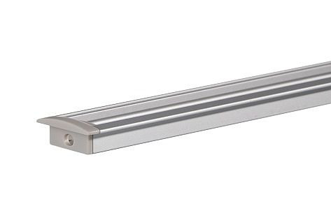 rutec Aluminiumprofil Kragen 17/8K 2 Meter, 65605