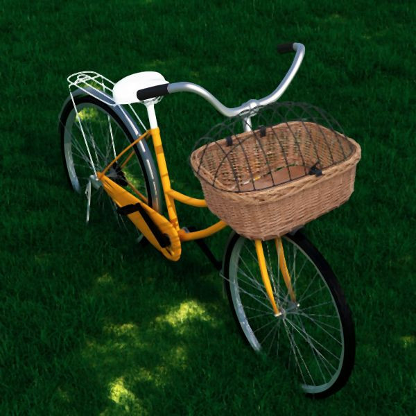 vidaXL Fahrradkorb Vorne mit Deckel 50x45x35 cm Natur Weide, 170902