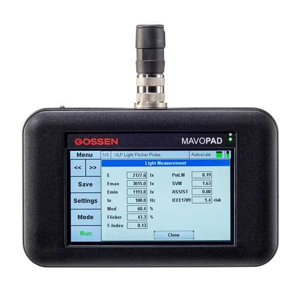 Gossen Foto Universelles Flickermessgerät für PstLM, SVM, ASSIST Mp, IEEE 1789, M610A