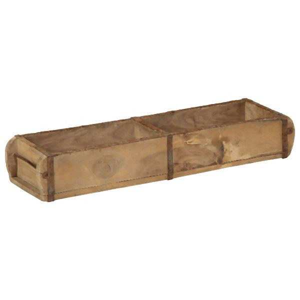 vidaXL Tabletts 4 Stück 60,5x15x9 cm Massivholz Wiederverwendet, 4019611