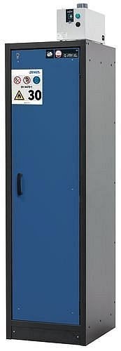 asecos Gefahrstoffschrank Basis-Line 30-63R, 565 mm, 3 Einlegeböden, Tür blau (rechts), 3100706730076