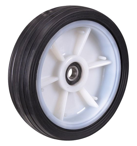 VARIOfit Vollgummirad, 260 x 65 mm, schwarz, mit Rillenprofil, ebg-260.000