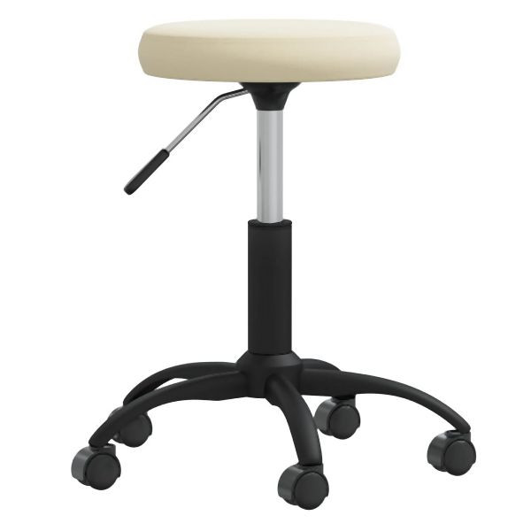 vidaXL Esszimmerstuhl Creme Samt, 3085726, 8720286727096