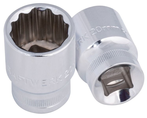Kraftwerk Steckschlüssel, 12-kant, 38 mm, 1/2", 10mm, 302.202.202