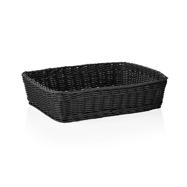 WAS Korb Systemkorb in der Farbe schwarz, 40 x 30 x 10 cm, 5071040