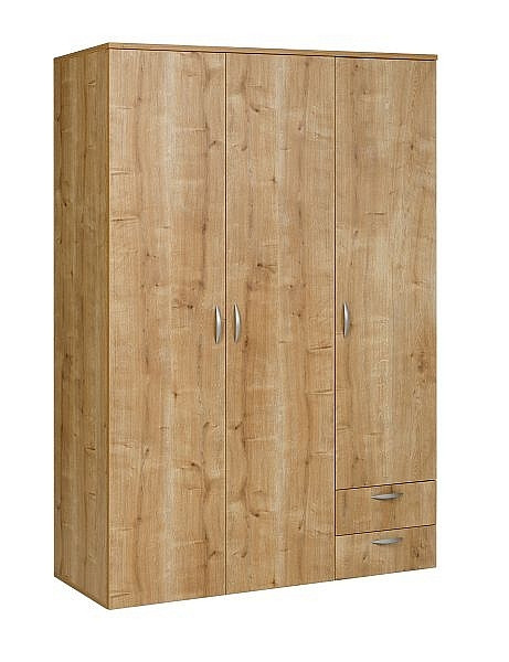 Mades Kleiderschrank, Saphir Eiche, 120x177x52cm, 152.FRN.53.13.502.02