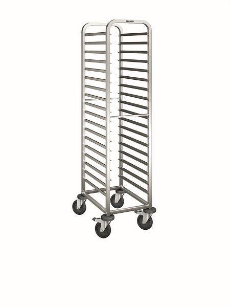 B.PRO RWR 160 Regalwagen aus rostfreiem Edelstahl mit stahlverzinkten Rollen, 572933