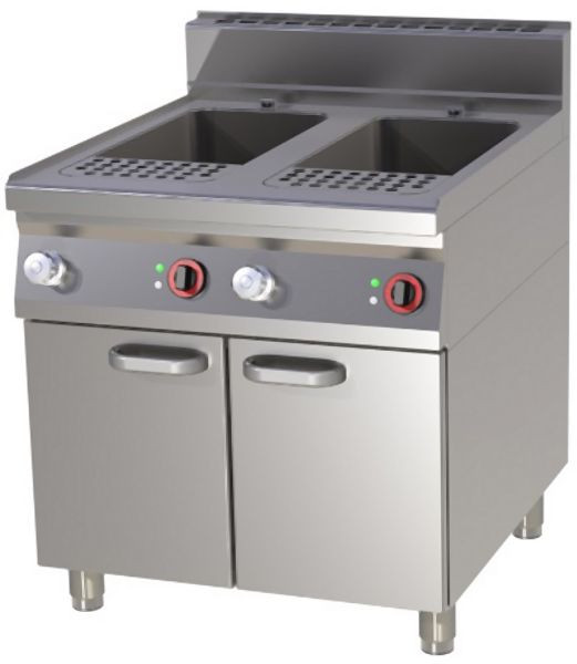 RM Thermik Serie 900, Elektro-Nudelkocher mit Unterschrank, 2 x 33 L Becken, VT-90/80ET