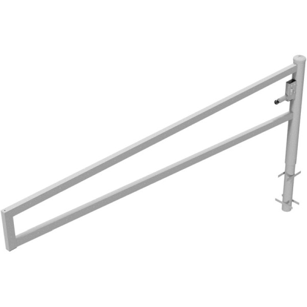 Stein HGS Wegesperre 360° drehbar, 3000 mm / ohne Farbe, Profilzylinderschloss verschiedenschließend, zum Einbetonieren, 4013.30z