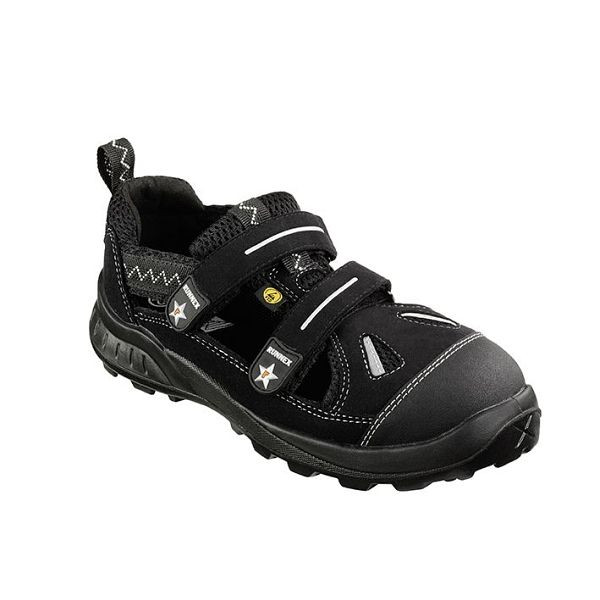 RUNNEX S1-ESD-Sicherheitsklettsandalen TeamStar, Größe: 37, VE: 1 Paar, 5106-37