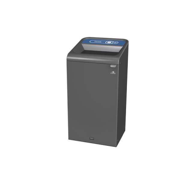STEIN HGS Configure Recycling-Station Papier, 87 Liter, EN, anthrazit, blau, 83847.0012