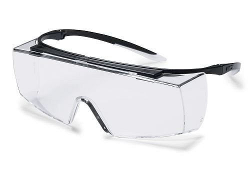 uvex Überbrille super f OTG - 9169, schwarz, Polycarbonat-Scheibe farblos, 210-197