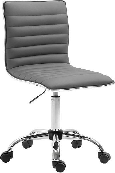 CLP Arbeitshocker Alamosa Kunstleder, grau, 324499