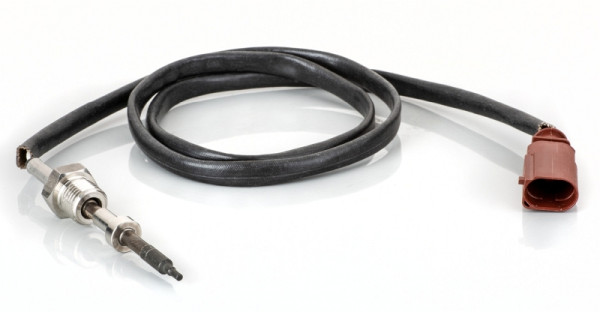 HELLA Sensor, Abgastemperatur, 2-polig, geschraubt, Kabel: 880mm, 6PT 014 495-121
