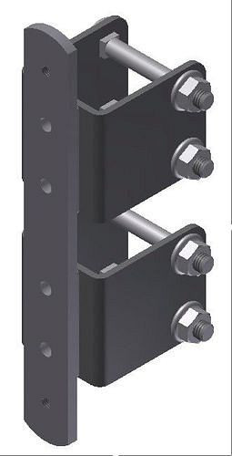 Rocholz Holmadapter zur Befestigung von Gelenkarmen, 47 x 67 x 200 mm, 309425