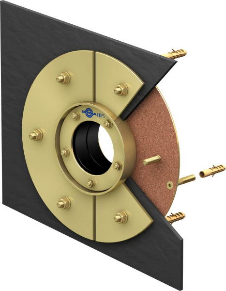 DOYMA Curaflex Dichtungseinsatz C/2/SD/6 mit DPS DN 350, für 250,0 - 259,0 GGV/besandet / EPDM, 103625035050