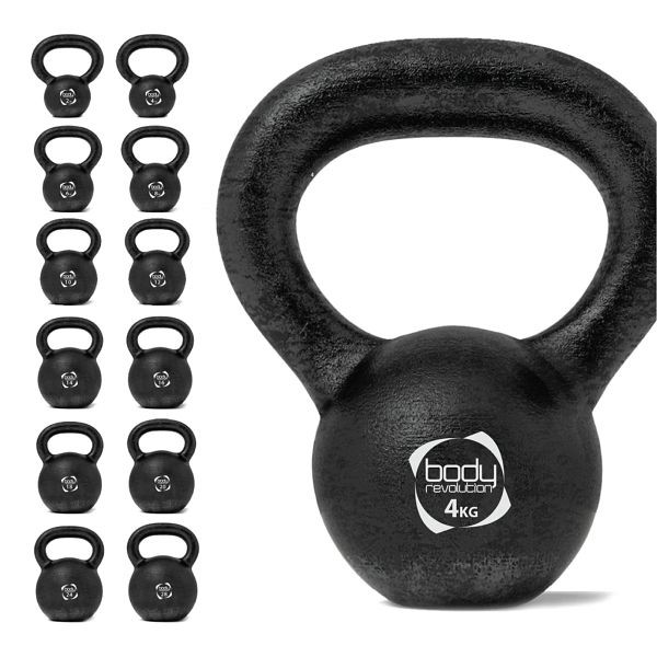 Monster Kettlebell aus Gusseisen 4 kg, 30051, 0799872166524