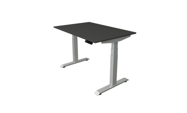 Kerkmann Sitz-Stehtisch B 1200 x T 800 mm, elektrisch höhenverstellbar von 640-1290 mm, anthrazit, (Montage), 10040413-1
