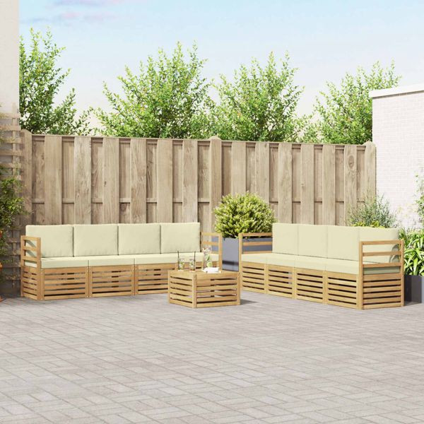 vidaXL Sofagarnituren Massivholz Akazie, 3391575, 8721288839237