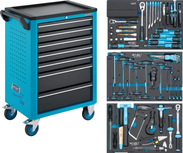 Hazet Werkstattwagen Assistent 176N-7, Sortiment 136-teilig, 176N-7/136