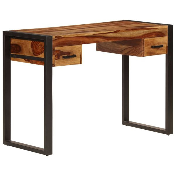vidaXL Schreibtisch mit 2 Schubladen 110x50x77 cm Massivholz, 247401