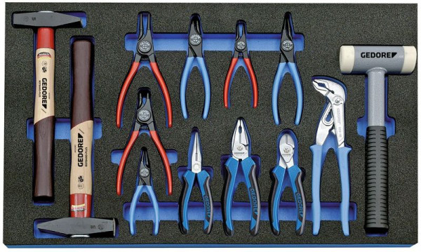 GEDORE Check-Tool-Einlage mit Sortiment Werkzeugsortiment, 2016303