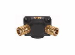 Riegler Verteilerdosen mit Schnellverschlusskupplung NW 7,2, Messing blank, 107277