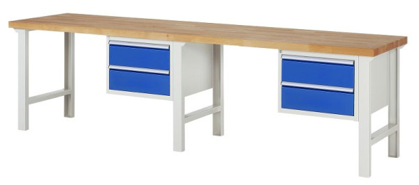 RAU Werkbank Serie 7000 - Modell 7125, B3000 x T700 x H840 mm, 13-7125A1-307B4S.11