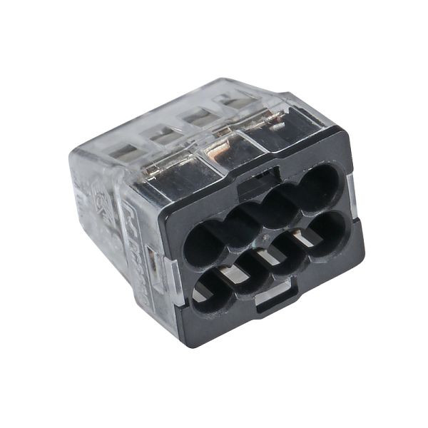 Haupa Verbindungsklemmen transparent, 8-polig, VE: 100 Stück, 265017
