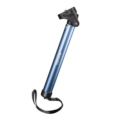 Mantona Handstativ Selfy blau für GoPro u.a., 1020534
