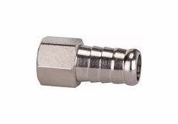 Riegler Aufschraubschlauchtüllen mit Innengewinde zylindrisch - Messing vernickelt, 111486