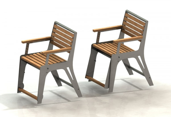 METDRA 1er Seniorenbank Komfort-Plus, mit Gasdruckfeder, Sitzhöhe 560mm, 860 100