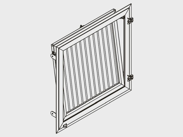 Growi Stallfenster mit Innengitterrahmen, Dreh-Kippfenster 1000 x 1000 mm, 10014310