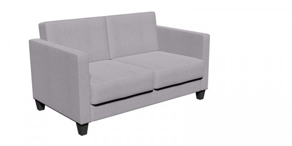 SETRADA 2-Sitzer Sofa, Webstoff, stahlgrau, 136 x 82 x 80 cm, LE-SE01-2P-WS-UNI23