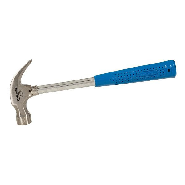 Silverline Klauenhammer mit Stahlrohrstiel, 16 oz (454 g), HA04